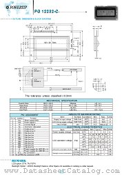 PG12232-C datasheet pdf Powertip Technology