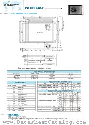 PG320240-F datasheet pdf Powertip Technology
