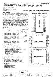 M5M5V208KV-85L datasheet pdf Mitsubishi Electric Corporation