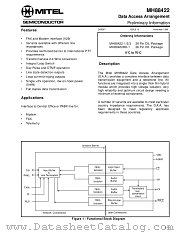 MH88422-3 datasheet pdf Mitel Semiconductor