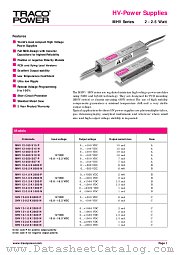 SHV12-1.0K2000P datasheet pdf Traco Electronic AG