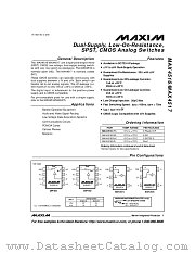 MAX4517CSA datasheet pdf MAXIM - Dallas Semiconductor