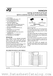 74VHC374T datasheet pdf ST Microelectronics