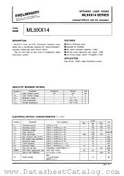 ML9XX14 datasheet pdf Mitsubishi Electric Corporation