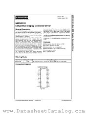 MM74C912N datasheet pdf Fairchild Semiconductor