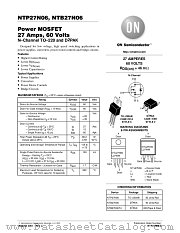 NTB27N06T4 datasheet pdf ON Semiconductor