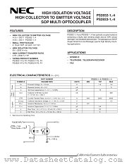 PS2832-1-F3 datasheet pdf NEC