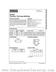 NC7S02P5 datasheet pdf Fairchild Semiconductor