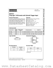 NC7S14P5 datasheet pdf Fairchild Semiconductor