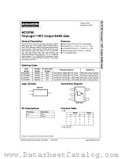 NC7ST00P5 datasheet pdf Fairchild Semiconductor