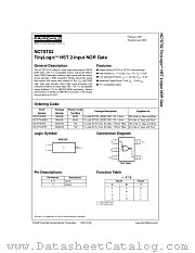 NC7ST02M5 datasheet pdf Fairchild Semiconductor