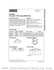 NC7SZ00M5 datasheet pdf Fairchild Semiconductor