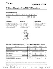 ND2020 datasheet pdf TEMIC