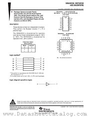 SN54HC04W datasheet pdf Texas Instruments
