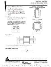 SN54HCT14FK datasheet pdf Texas Instruments