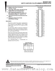 SN74HSTL16918DGG datasheet pdf Texas Instruments