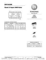 74LS08 datasheet pdf ON Semiconductor