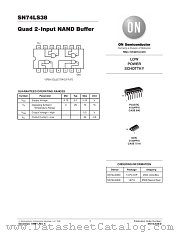 SN74LS38D datasheet pdf ON Semiconductor