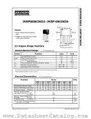 2KBP005M/3N253 datasheet pdf Fairchild Semiconductor