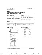 74F299PC datasheet pdf Fairchild Semiconductor