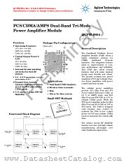 QCPM-9804 datasheet pdf Agilent (Hewlett-Packard)