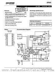 SP600 datasheet pdf Intersil
