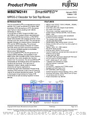 MB87M2141 datasheet pdf Fujitsu Microelectronics
