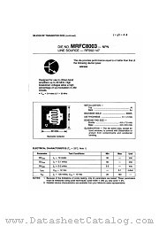 MRFC8003 datasheet pdf Motorola