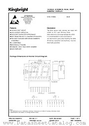 DC56-11PBWA datasheet pdf Kingbright Electronic