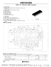 HA11412A datasheet pdf Hitachi Semiconductor