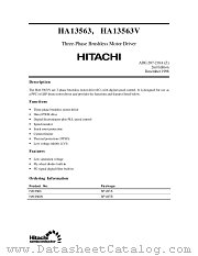 HA13563 datasheet pdf Hitachi Semiconductor