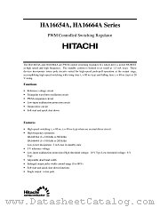 HA16654A datasheet pdf Hitachi Semiconductor