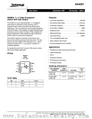 HA4201CB datasheet pdf Intersil