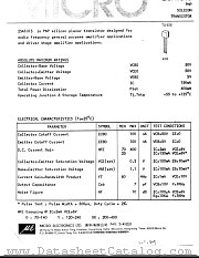2SA1018 datasheet pdf Micro Electronics