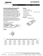HGTG20N60C3D datasheet pdf Intersil