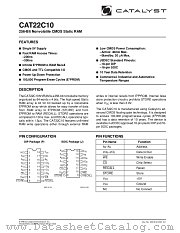 22C10 datasheet pdf Catalyst Semiconductor