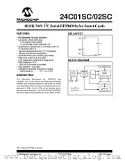 24C02SC-S datasheet pdf Microchip