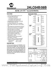 24CO08B-P datasheet pdf Microchip