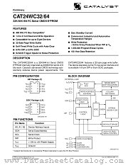 24WC32 datasheet pdf Catalyst Semiconductor