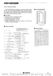 HD14532 datasheet pdf Hitachi Semiconductor