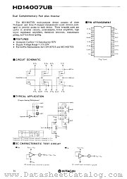 HD14007 datasheet pdf Hitachi Semiconductor