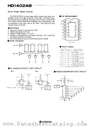 HD14024 datasheet pdf Hitachi Semiconductor