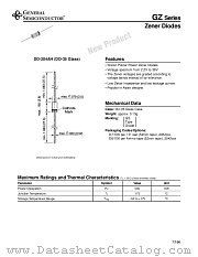 GZ163 datasheet pdf General Semiconductor