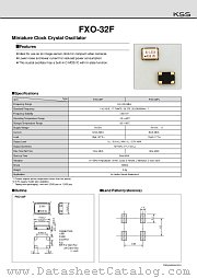 FXO-32F datasheet pdf Kyocera Kinseki Corporation