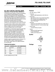 FSL13A0R datasheet pdf Intersil