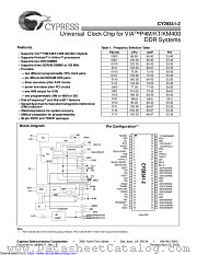 CY28341-2 datasheet pdf Cypress
