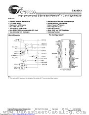 CY28342 datasheet pdf Cypress