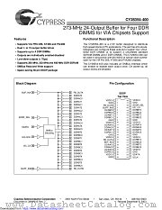 CY28354-400 datasheet pdf Cypress