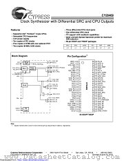 CY28409 datasheet pdf Cypress