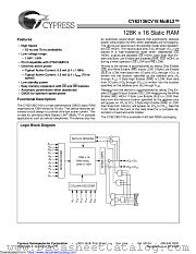 CY62136CV18 datasheet pdf Cypress